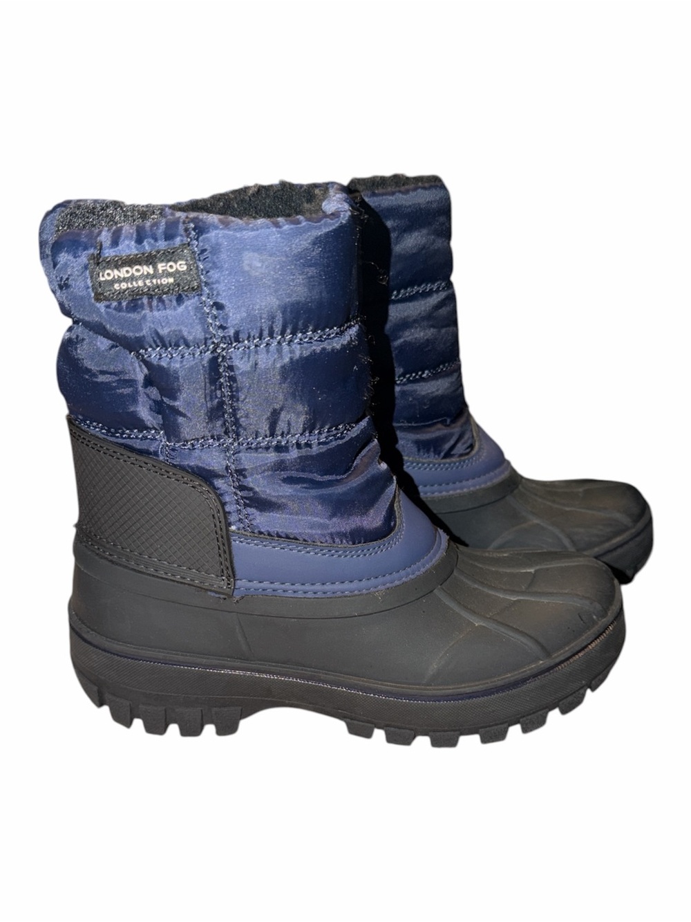 London Fog Boy’s Navy and Black Snow Boots